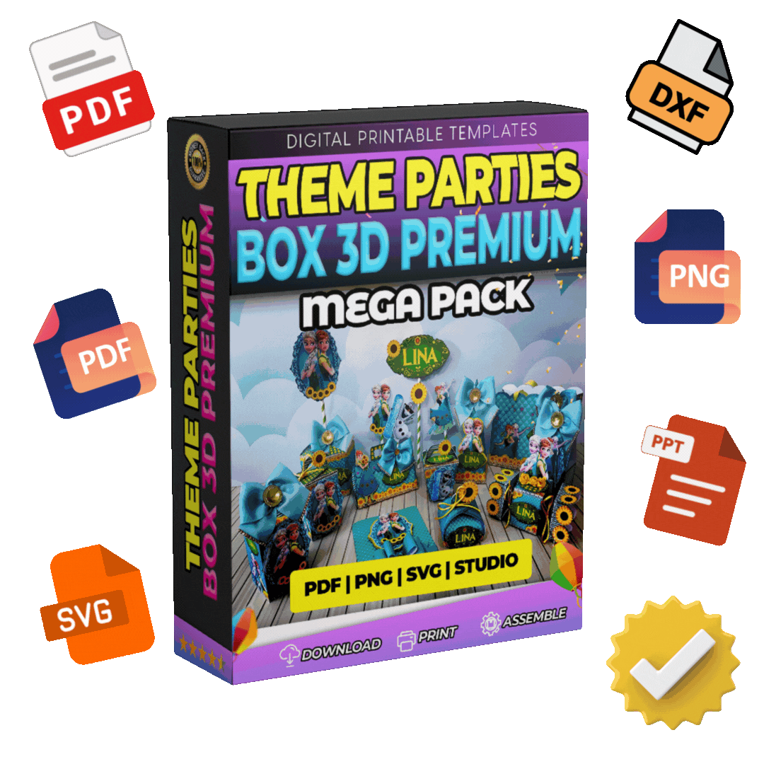 +10.000 CAJAS IMPRIMIBLES 3D PARA FIESTAS INOLVIDABLES
