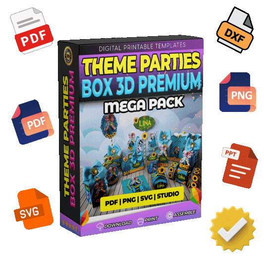 +10.000 CAJAS IMPRIMIBLES 3D PARA FIESTAS INOLVIDABLES