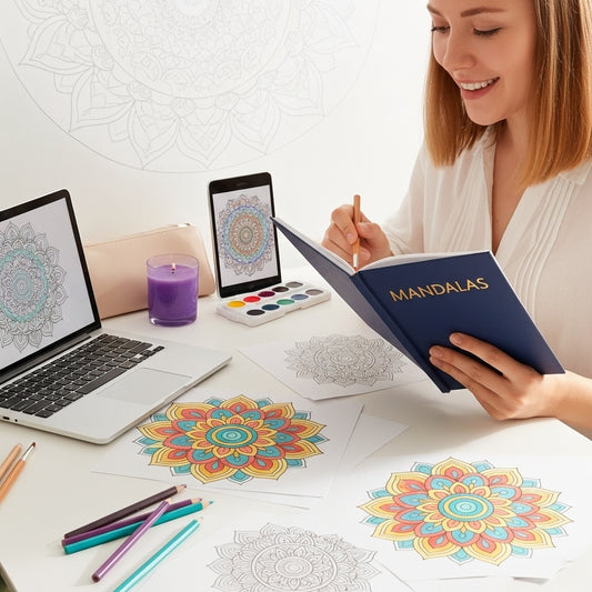 Pack de Mandalas y Hojas de Práctica (+300 Diseños Unicos)